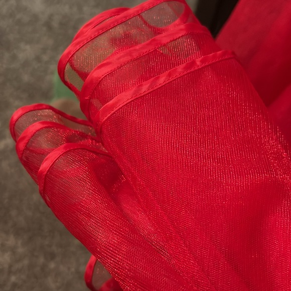 Eshakti Cotton Shimmer Tulle Dress Vintage 50's, pockets Sz 10 custom NWOT - Picture 2 of 6